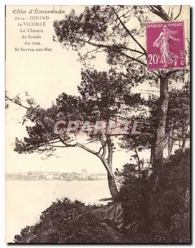 Ansichtskarte AK Dinard La Vicomte Le Chemin de Ronde au lord St Servan sur Mer