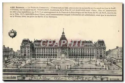 Cartes postales Rennes le Palais du Commerce