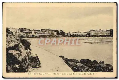 Cartes postales Dinard Hotels et Casinos vus de la Pointe du Moulinet