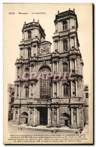 Cartes postales Rennes La Cathedrale