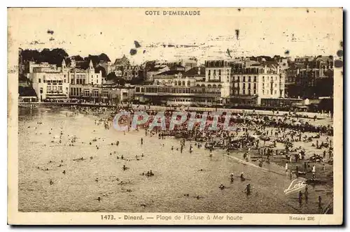 Cartes postales Dinard Plage de l'Echise a Mer Haute