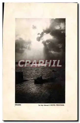 Cartes postales Dinard La Mer devant L'Hotel Printania