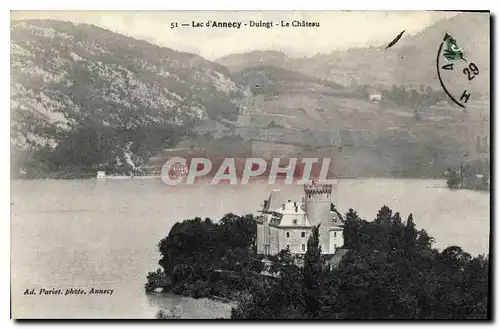 Cartes postales Lac d'Annecy Duingt Le Chateau