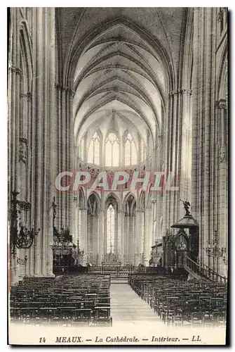 Ansichtskarte AK Meaux La Cathedrale Interieur