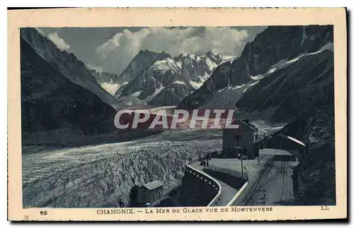 Cartes postales Chamonix La Mer de Glace vue de Montenvers