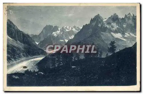 Cartes postales Chamonix Mer de Glace Vue de la Flegere