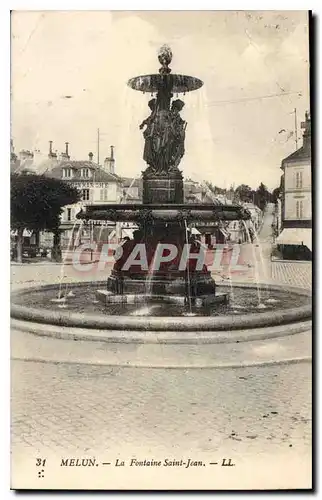 Cartes postales Melun La Fontaine Saint Jean