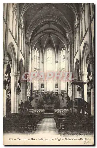 Cartes postales Dammartin Interieur de l'Eglise Saint Jean Baptiste