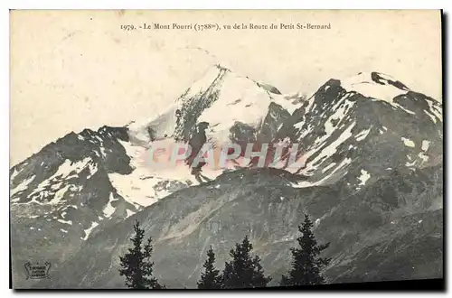 Cartes postales Le Mont Pourri vu de la Route du Petit St Bernard