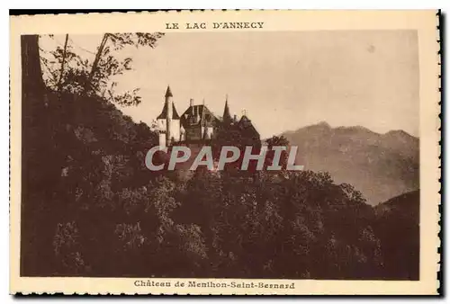 Cartes postales Le Lac d'Annecy Chateau de Menthon Saint Bernard