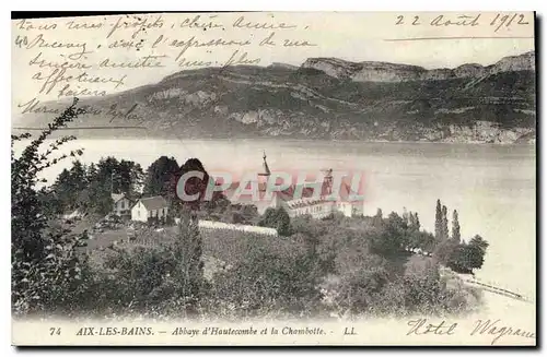 Ansichtskarte AK Aix les Bains Abbaye d'Hautecombe et la Chambotte