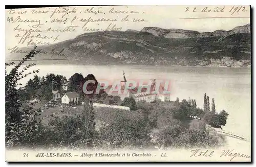 Cartes postales Aix les Bains Abbaye d'Hautecombe et la Chambotte