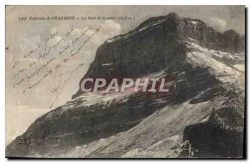 Cartes postales Environs de Chambery La Dent de Granier