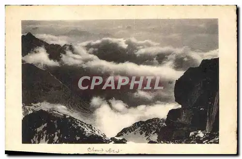 Cartes postales Chamonix Mer de Nuages vue de l'Aiguille du Gouter