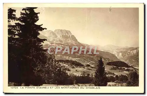 Cartes postales La Pointe d'Avreu et les Montagnes du Chablais