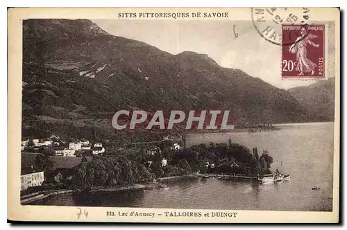 Cartes postales Lac d'Annecy Talloires et Duingt