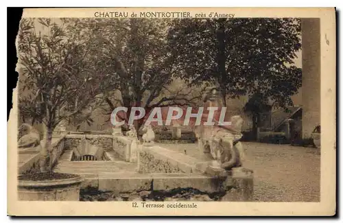 Cartes postales Chateau de Montrottier pres d'Annecy Terrasse occidentale