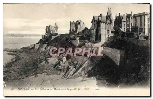 Ansichtskarte AK Dinard Les Villas de la Malouine a la pointe du Gronin