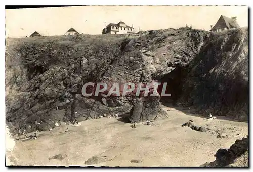 Ansichtskarte AK St Lunaire Plage et Grotte des Hirondelles