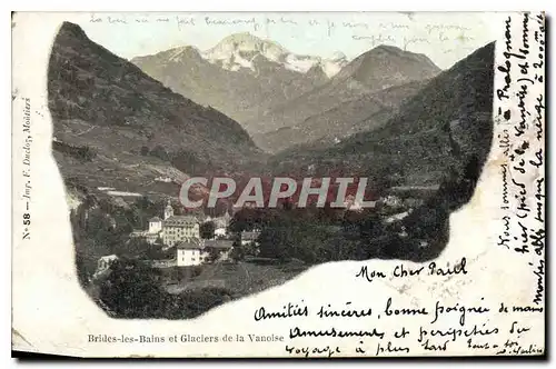 Cartes postales Brides les Bains et Glaciers de la Vanoise