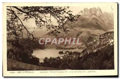 Ansichtskarte AK Lac d'Annecy Duingt St Germain et les Dents de Lanfon