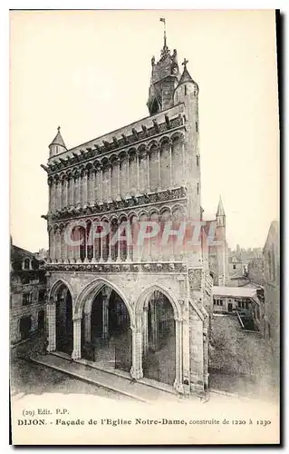 Cartes postales Dijon Facade de l'Eglise Notre Dame