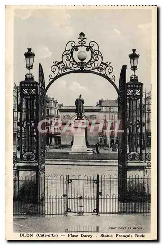 Cartes postales Dijon Cote d'Or Place Darcy Statue Francois Rude