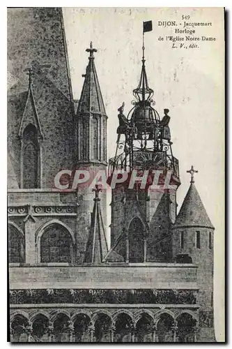 Cartes postales Dijon Jacquemart Horloge de l'Eglise Notre Dame