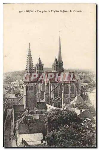 Ansichtskarte AK Dijon Vue prise de l'Eglise St Jean