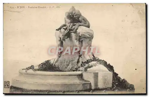 Cartes postales Dijon Fontaine Blondat