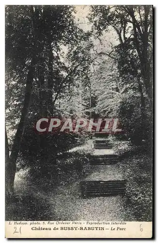 Cartes postales Chateau de Bussy Rabutin Le Parc