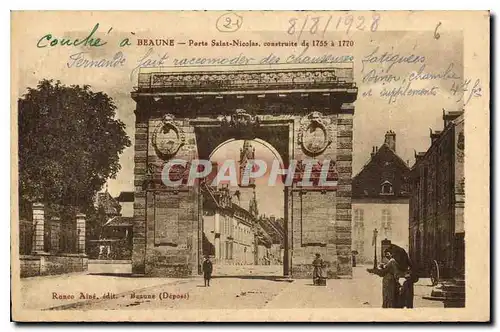 Cartes postales Beaune Porte Saint Nicolas