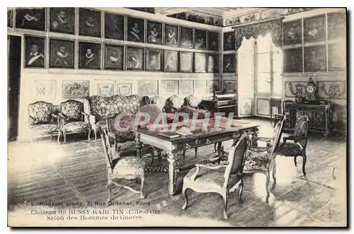 Cartes postales Chateau de Bussy Rabutin Cote d'Or Salon des Hommes de Guerre