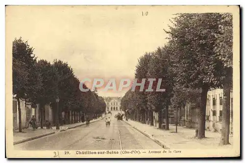 Cartes postales Chatillon sur Seine Cote d'Or Avenue de la Gare