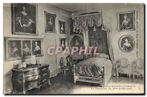 Cartes postales Chateau de Bussy Rabutin Cote d'Or La Chambre de Mme de Sevigne