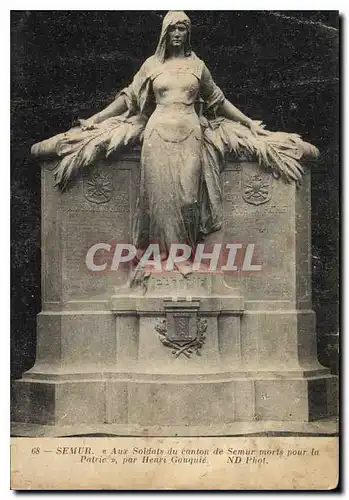 Cartes postales Semur Aux Soldats du canton de Semur