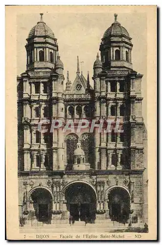 Cartes postales Dijon Facade de l'Eglise Saint Michel