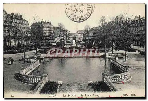 Ansichtskarte AK Dijon Le Square et la Place Darcy