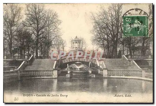 Ansichtskarte AK Dijon Cascade du Jardin Darcy