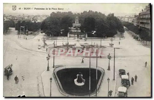 Ansichtskarte AK Dijon Panorama de la Place Darcy