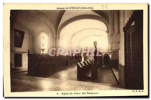 Ansichtskarte AK Abbaye de Citeaux Cote d'Or Eglise le choeur des Religieux