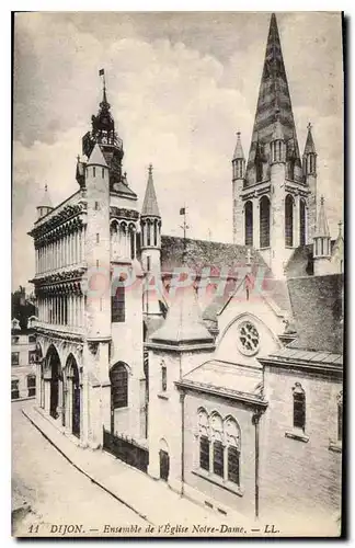 Cartes postales Dijon Ensemble de l'Eglise Notre Dame