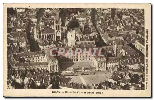 Cartes postales Dijon Hotel de Ville et Notre Dame