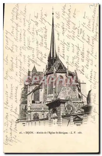 Cartes postales Dijon Abside de l'Eglise St Benigne