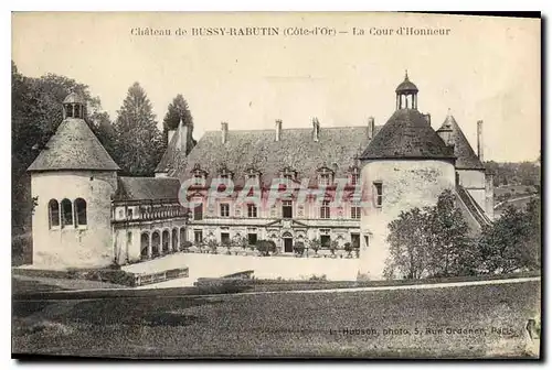 Cartes postales Chateau de Bussy Rabutin Cote d'Or La Cour d'Honneur