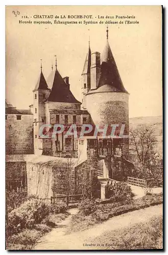 Cartes postales Chateau de la Roche Pot Les deux Pont levis