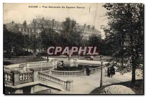 Ansichtskarte AK Dijon Vue Generale du Square Darcy