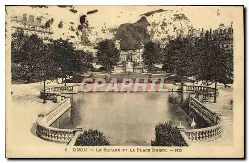 Ansichtskarte AK Dijon Le Square et la Place Darcy