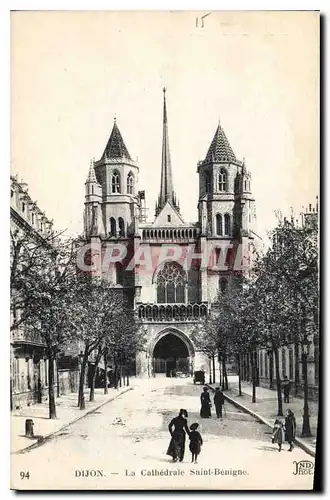 Ansichtskarte AK Dijon La Cathedrale Saint Benigne