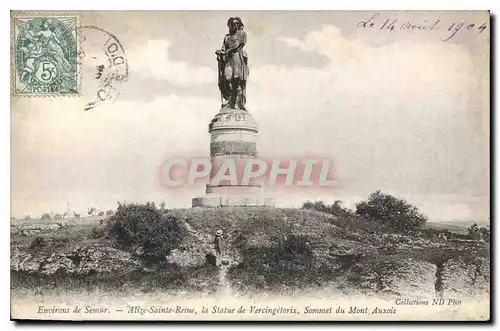 Cartes postales Environs de Semur Alize Sainte Reine las Statue de Vercingetorix Sommet du Mont Auxois